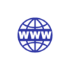 logo web app bleu