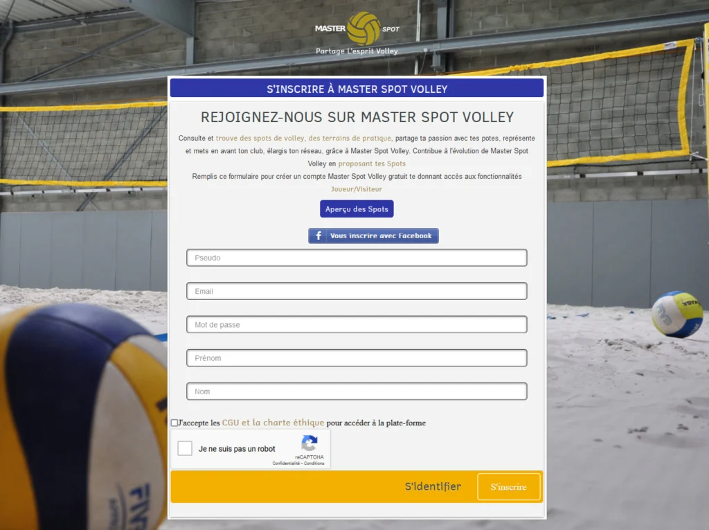 Viseul page rejoindre la version bêta