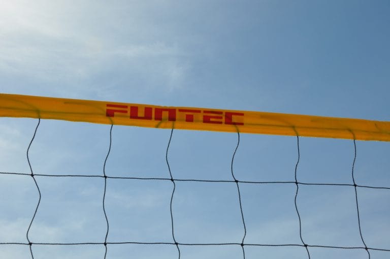 Filet Sport Extérieur Transportable Filet Volleyball Pliable 9,5x1m SIVENKE - Filet Plage Jardin Sport | Filet Volley Tennis Badminton Filet Pliable Plage