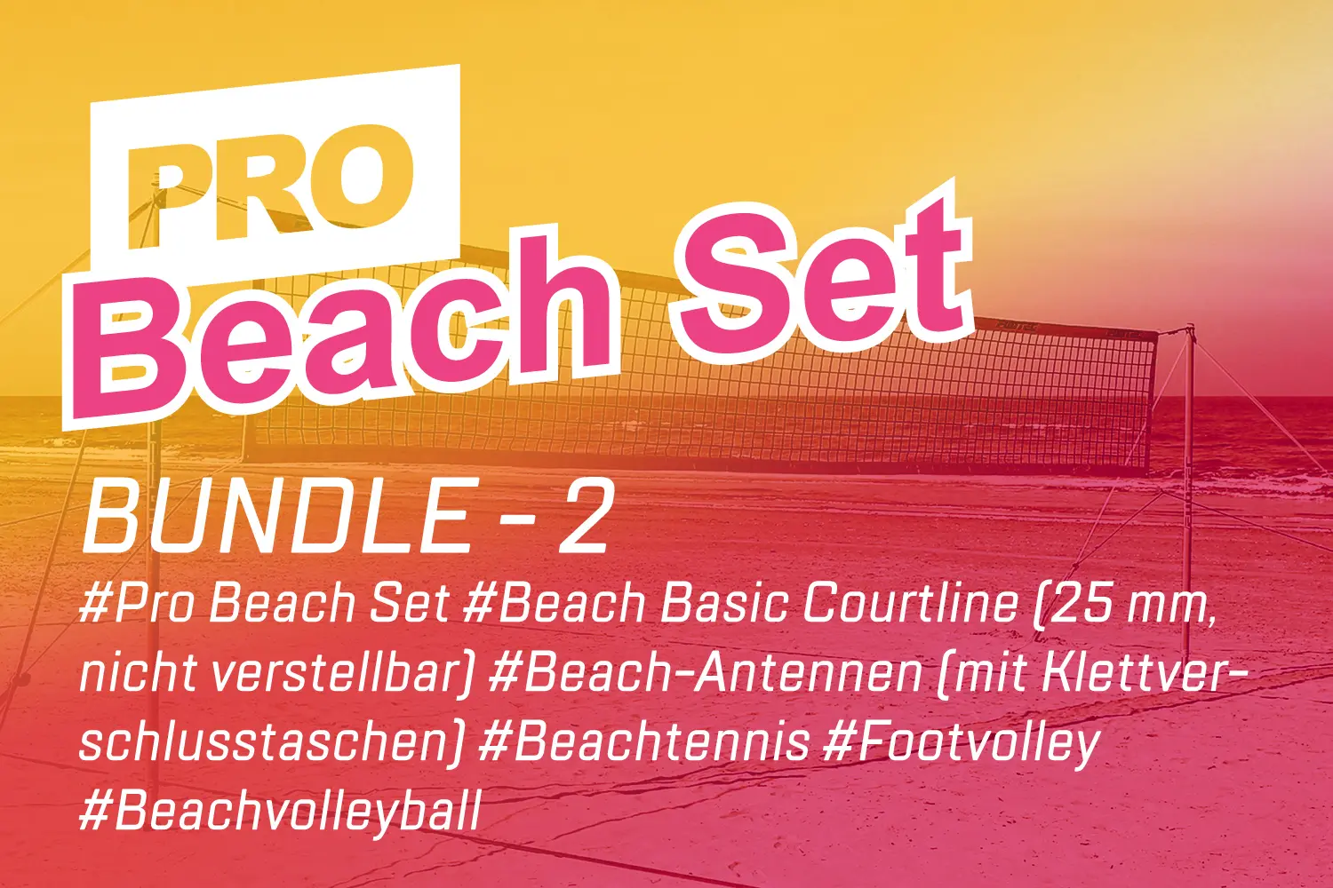 Set filet de Beach-volley Funtec "Pro Beach Set - Bundle 2" - Image 9