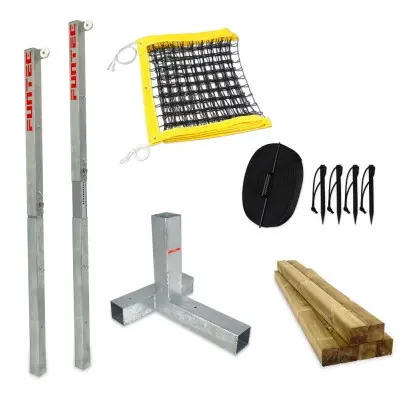 Système de filet stationnaire Beach-volley Funtec de base "Beach 8,5m CB"