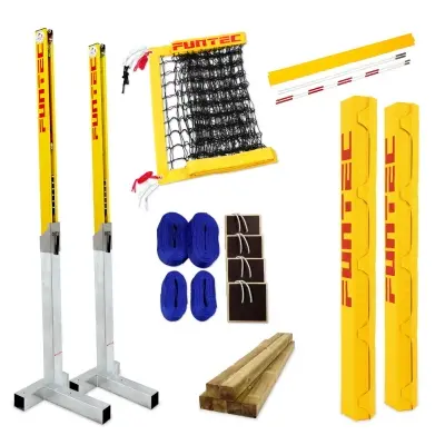 Système de filet stationnaire Beach-volley Funtec "PRO Beach 8,5m CB"
