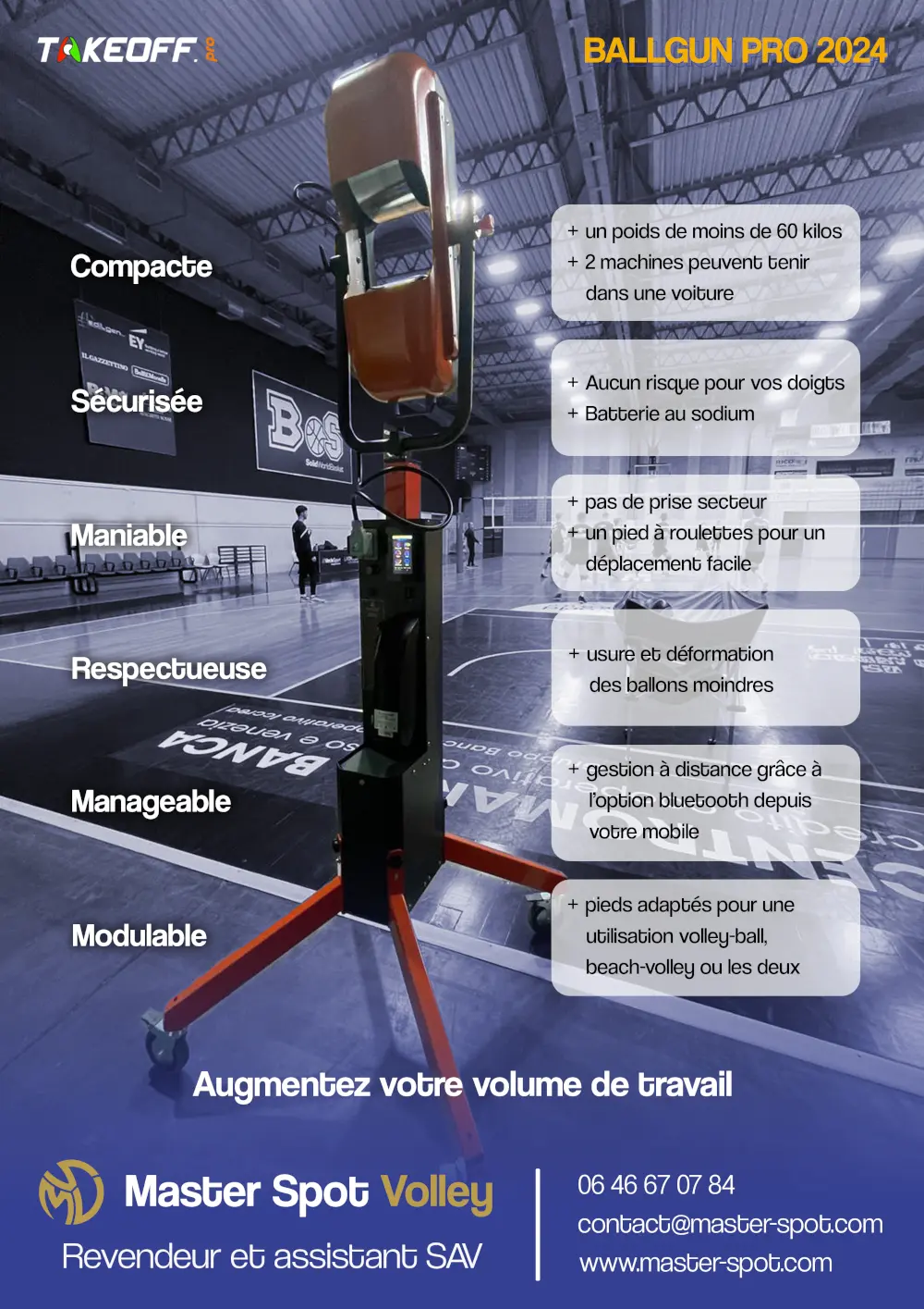 Dispositif lanceur de ballon Ballgun Pro