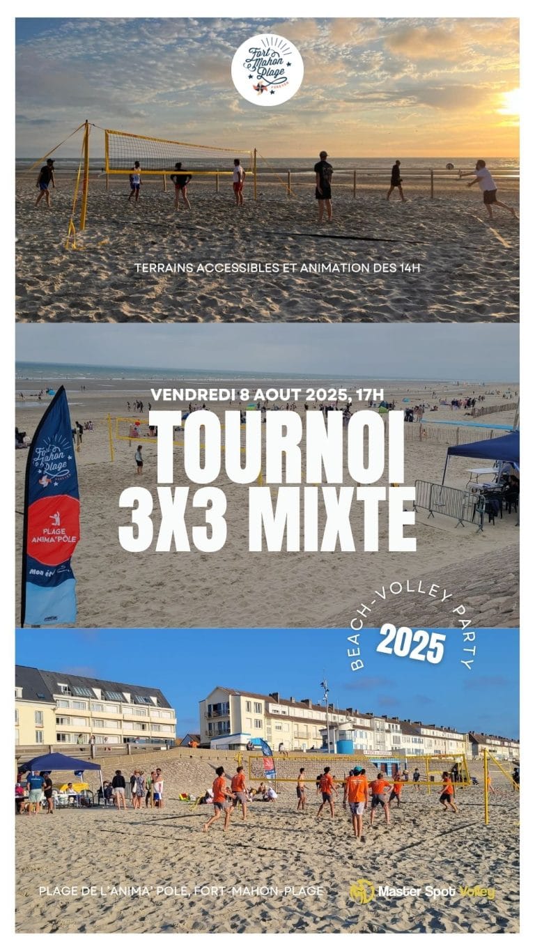 Beach Party Fort-Mahon – Vendredi 8 août 2025 : volley, soleil & fun garantis !
