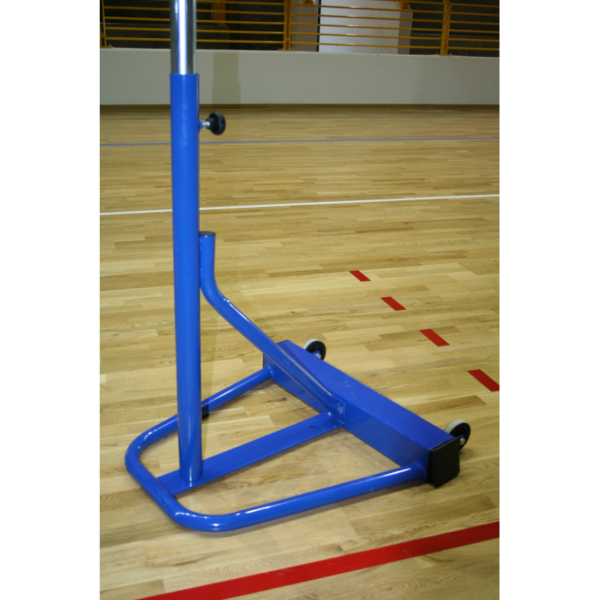 Base en acier peint avec roulettes