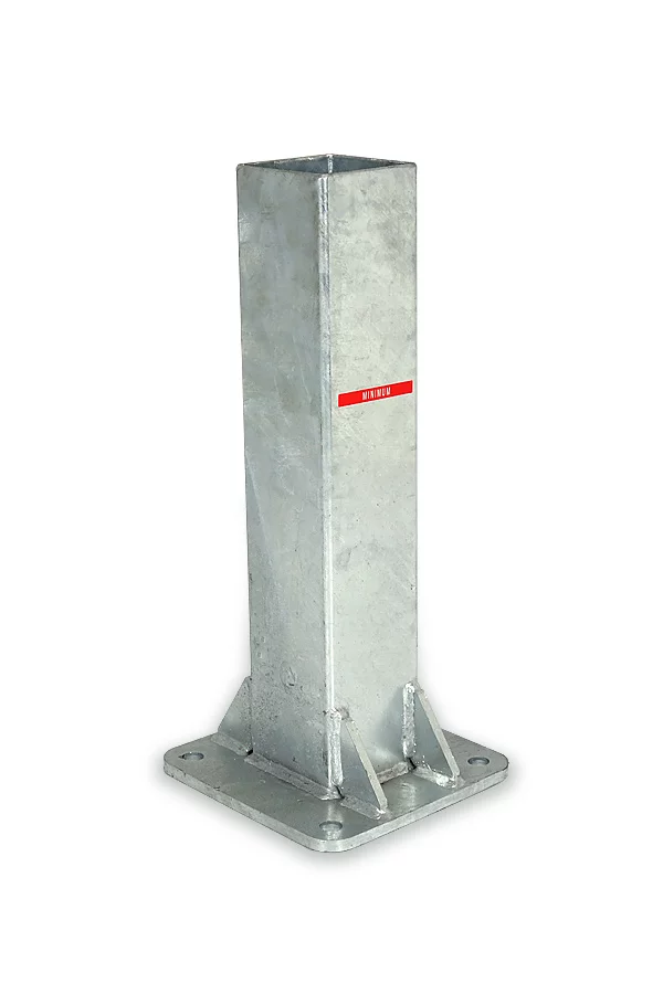 Scellement sur fondation béton