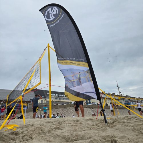 Les équipements Master Spot Volley sur la plage de Fort-mahon